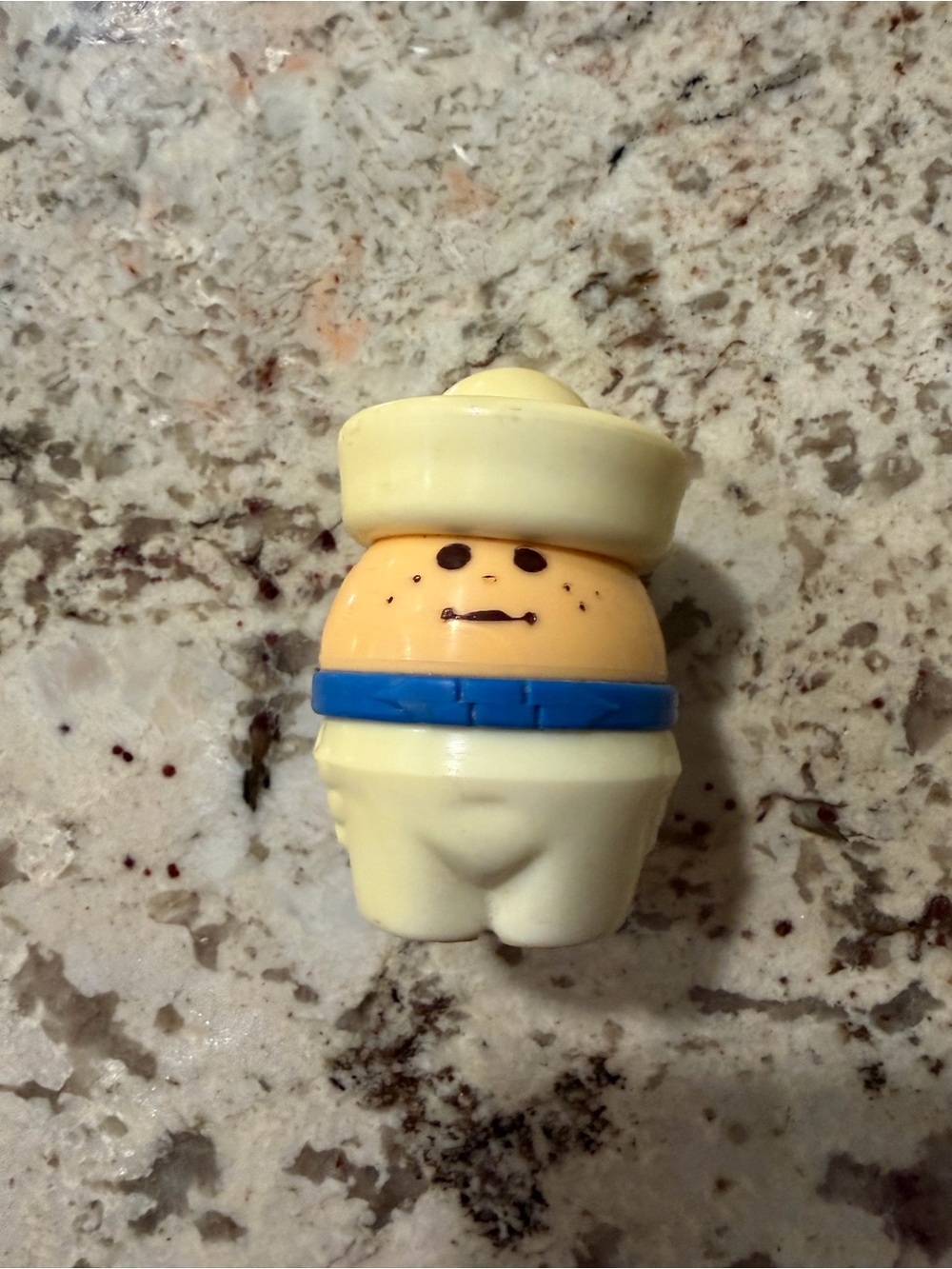 Vintage Little Tikes TODDLE TOTS Sailor White Blue Person People figure toy #2